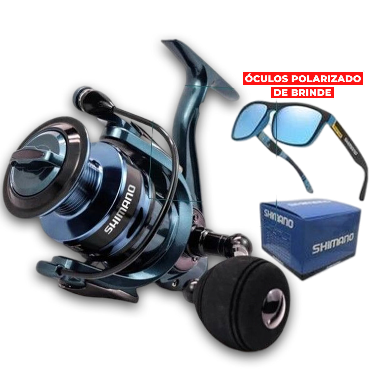 Molinete Shimano Profissional 5000 Séries 16kg + Óculos Brinde